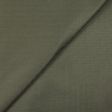 Polycoton à carreaux kaki