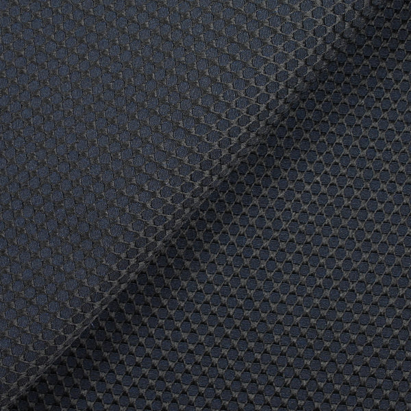Polycoton fantaisie noir fond marine