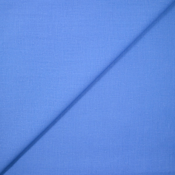 Polycoton fin bleu barbeau