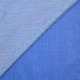 Jacquard polycoton grand chevron bleu