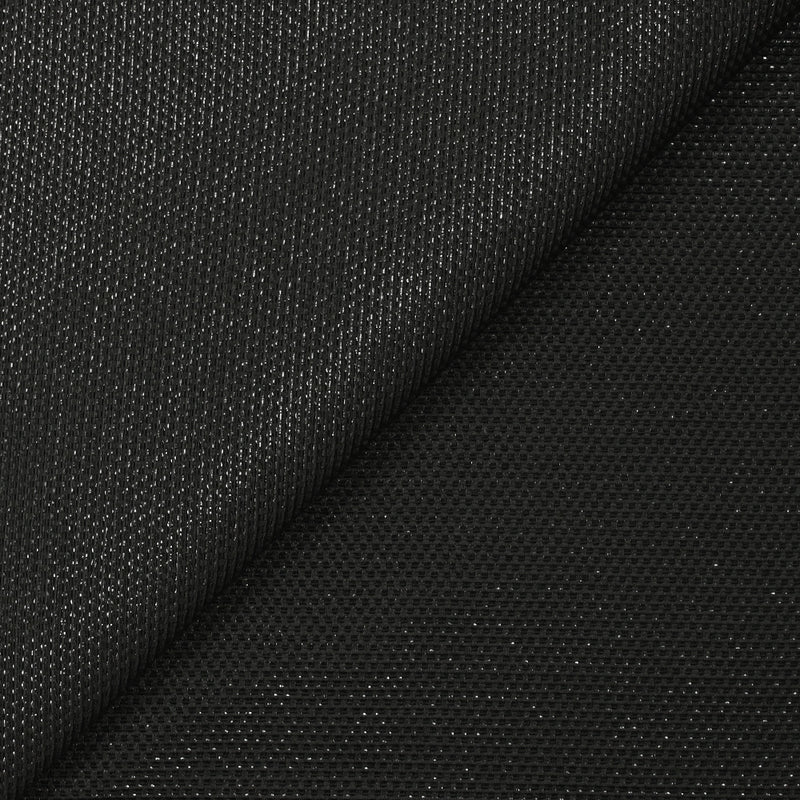 Polycoton Lurex texturé noir