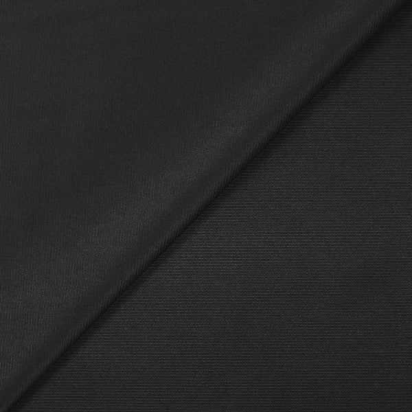 Polycoton satiné noir