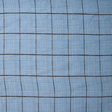 
Polyester fin imprimé prince de Galles bleu
