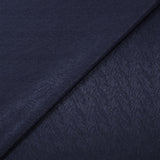 Polyester fin satiné chevrons hachurés bleu nuit