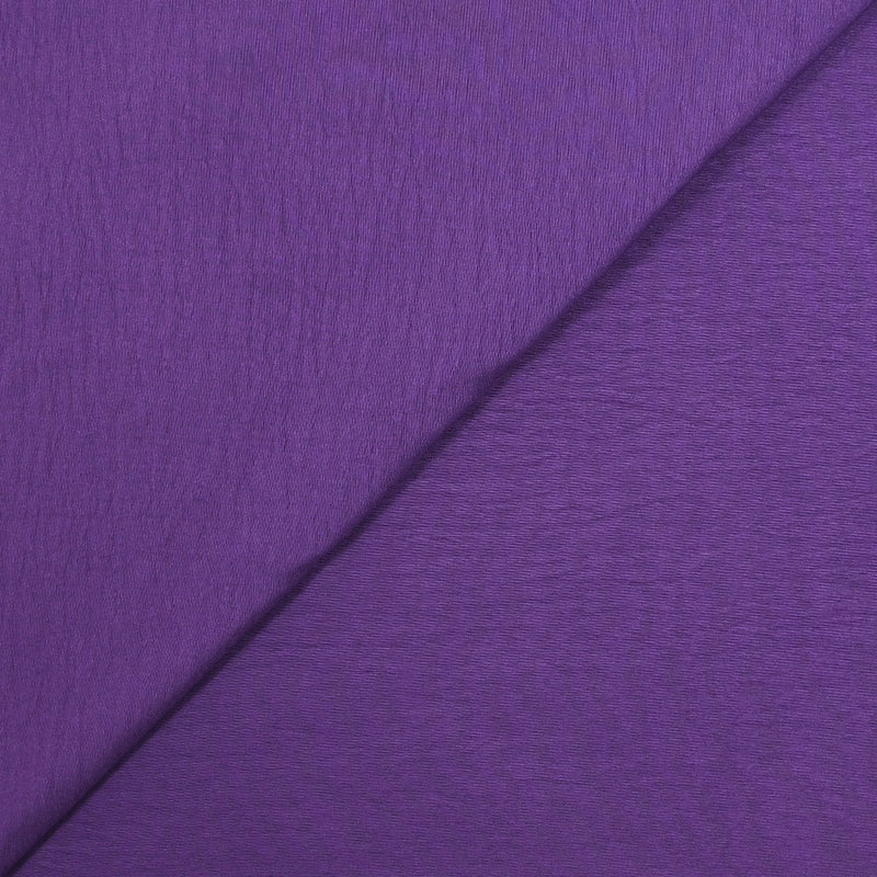 Polyester fluide froissé violet