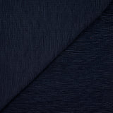 Polyester plissé froissé bleu marine