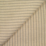 Polyester rayé 13mm fond beige