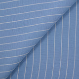 Polyester rayé 16mm fond bleu