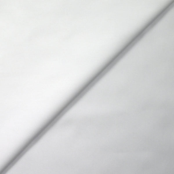 Popeline de coton blanc neige