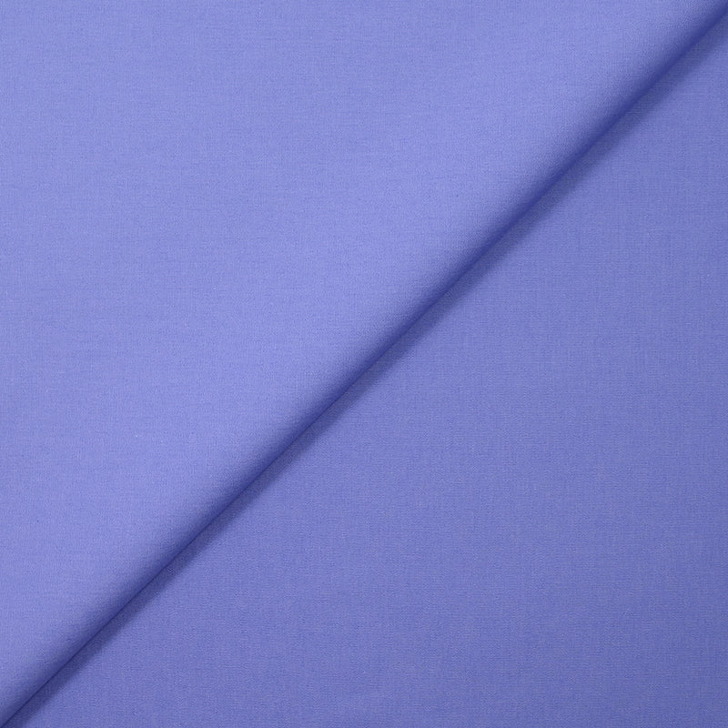 Popeline de coton bleu bleuet