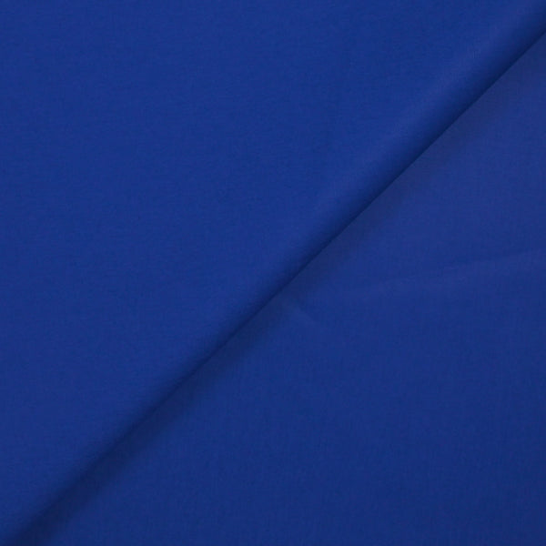 Popeline de coton bleu électrique