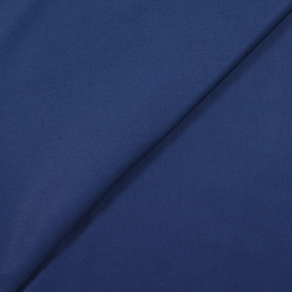 Popeline de coton bleu marine