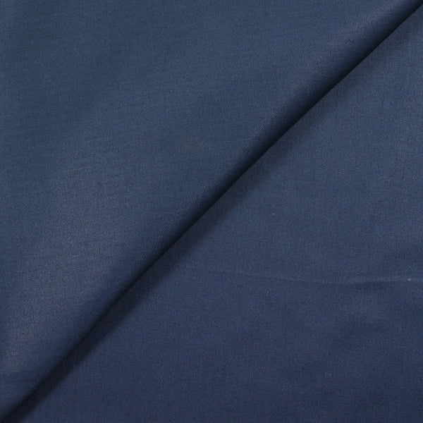 Popeline de coton bleu nuit