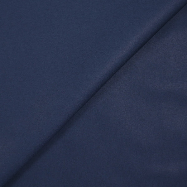 Popeline de coton bleu nuit