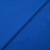 Popeline de coton bleu roi