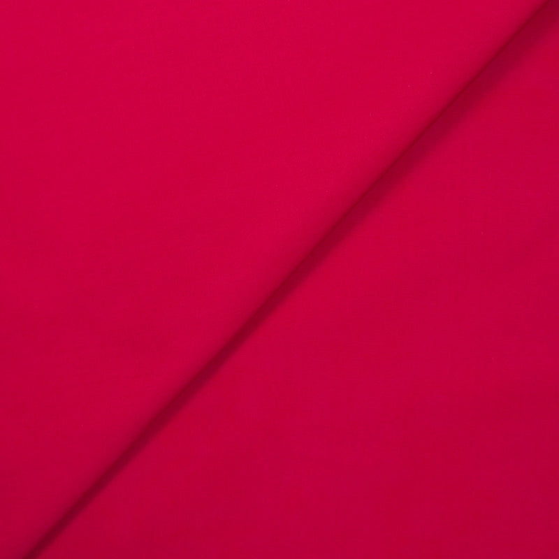Popeline de coton framboise