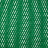 Popeline de coton imprimée étoiles fond vert