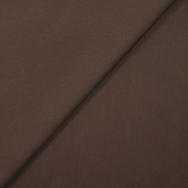 Popeline de coton marron