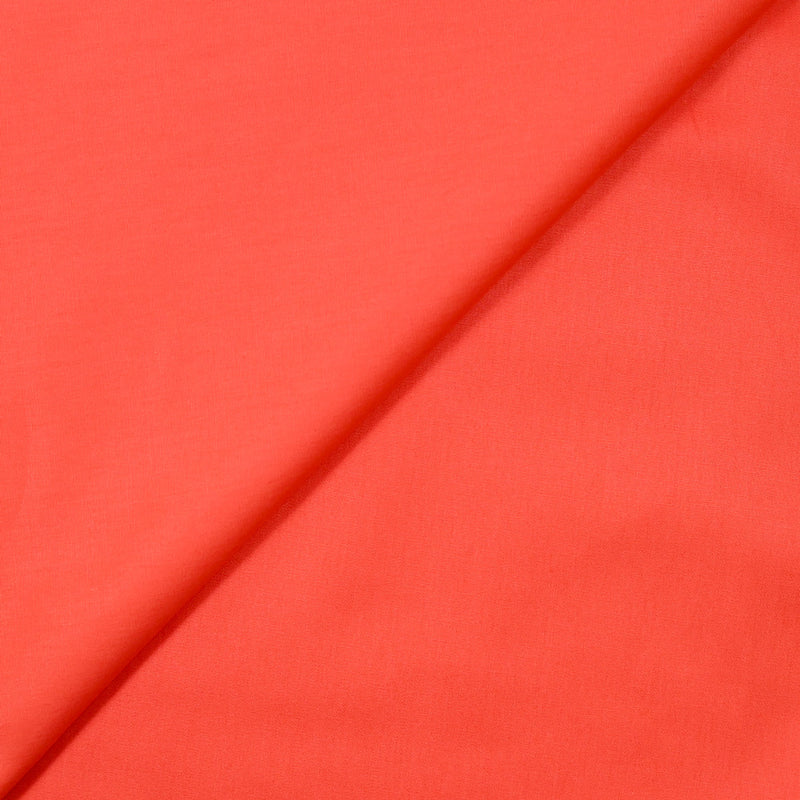 Popeline de coton orange