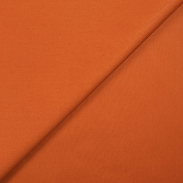Popeline de coton orange brûlée