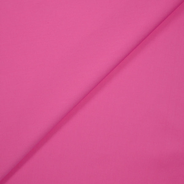 Popeline de coton rose barbie