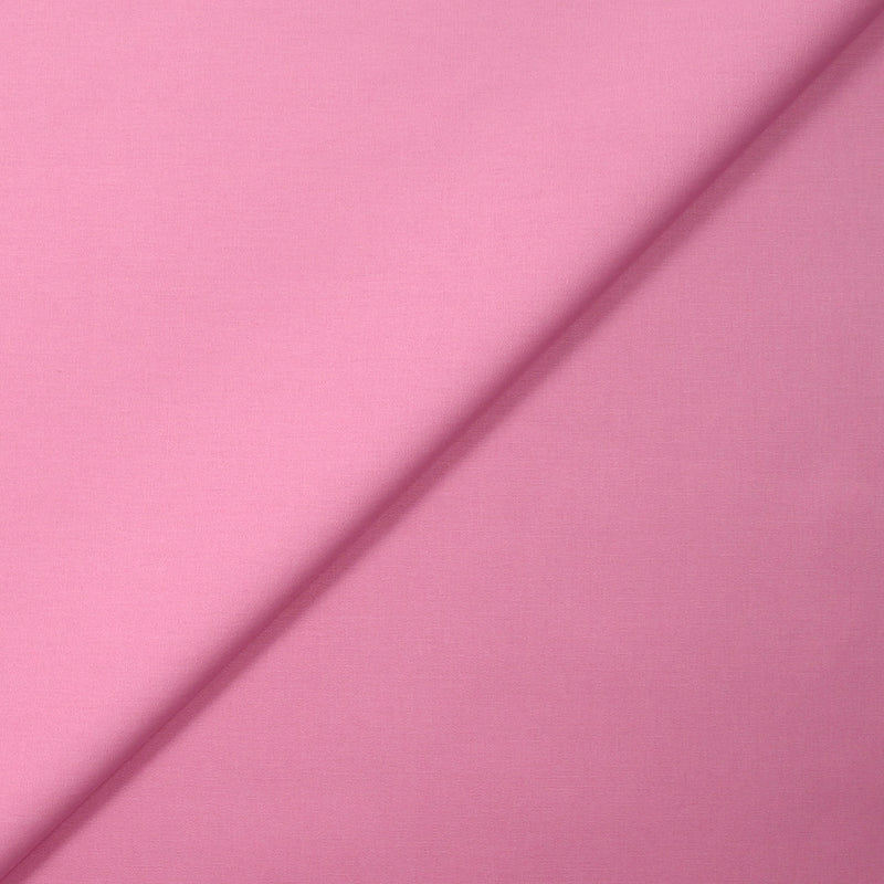 Popeline de coton rose bonbon