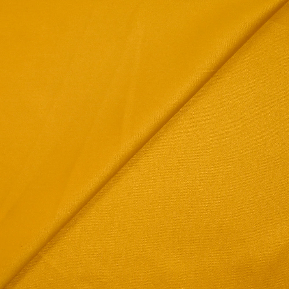 Coupon De Tissu Orange à Rayures Satinées – 160 Cm X 73 Cm – Coton Fin – France