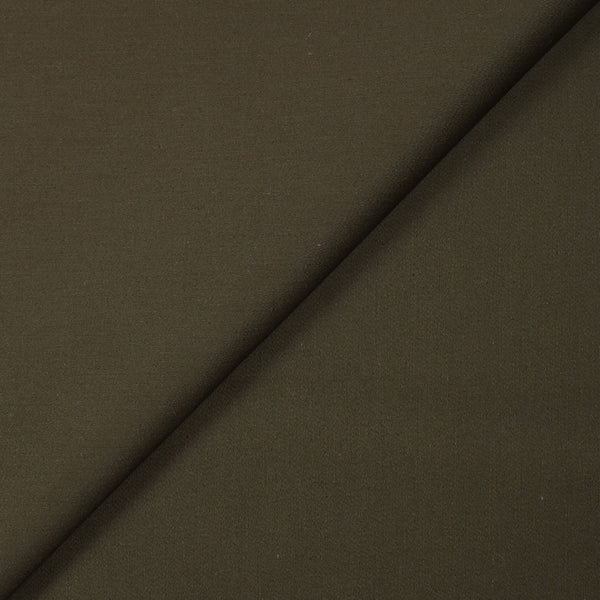 Popeline de coton satinée terre d'ombre