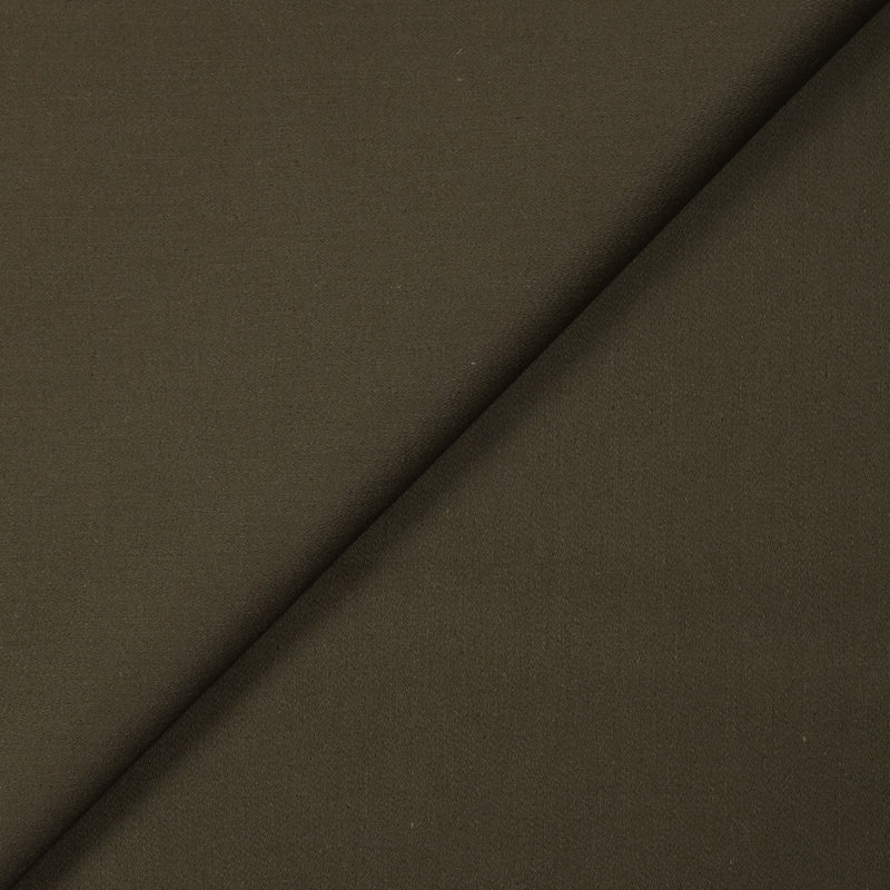 Popeline de coton satinée terre d'ombre