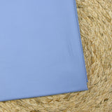 Popeline de coton unie bleu layette