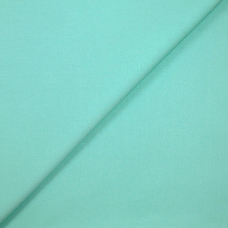 Popeline de coton vert d'eau