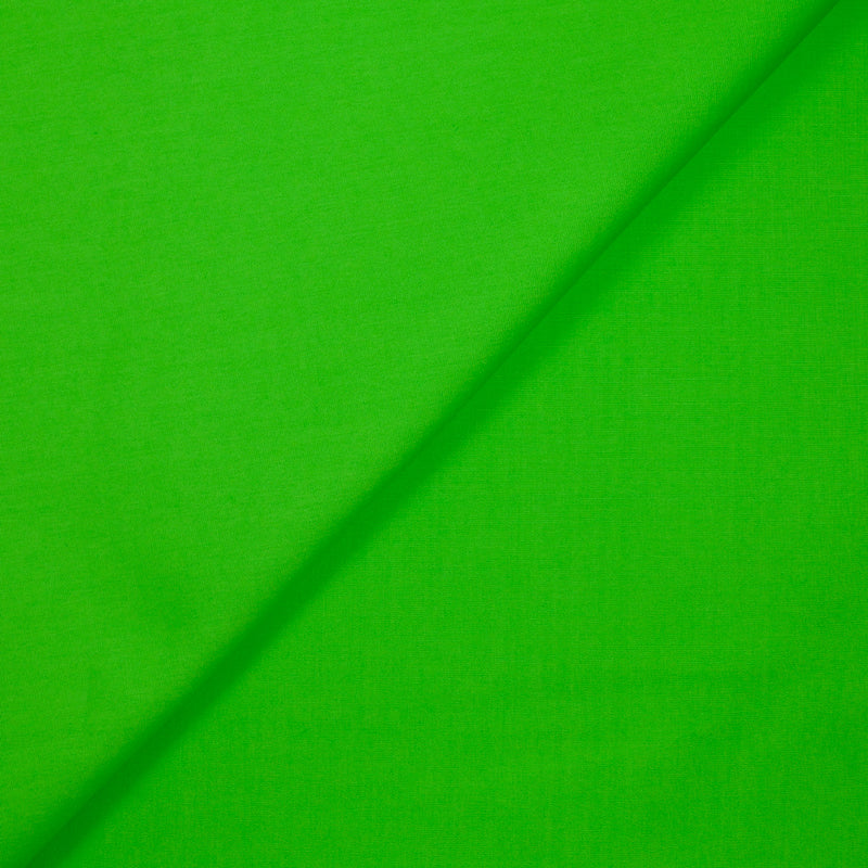 Popeline de coton vert wasabi
