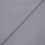 Popeline polycoton imprimée fantaisie bleu et marron