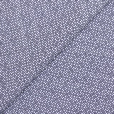 Popeline polycoton imprimée Sam marine fond blanc