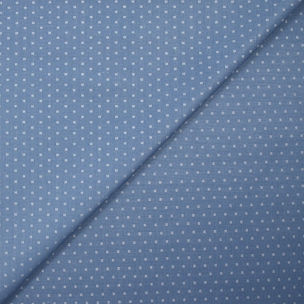 Coupon De Tissu Coton Mélangé Bleu Prune - 110 X 150 Cm - Neuf, Pour Couture