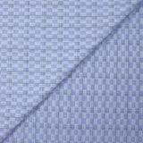 Popeline polycoton tissée-teinte à carreaux Ismaël fond bleu