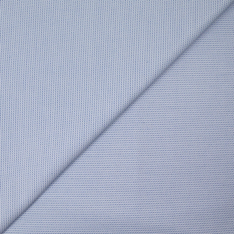 Popeline polycoton tissée-teinte géométrique bleu – Les Coupons de ...