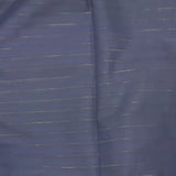 Coton lin rayé Lurex doré fond bleu ciel