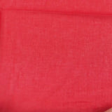 Voile de coton rouge framboise
