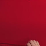 Microfibre polyester rouge