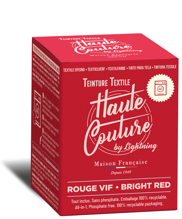 Teinture textile Haute Couture - rouge vif