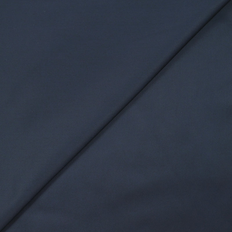 Satin de coton élasthanne fin bleu nuit