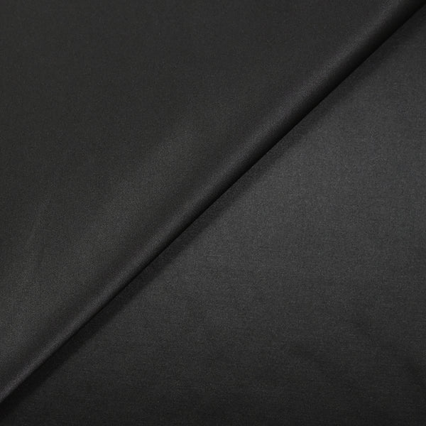 Satin de coton élasthanne noir