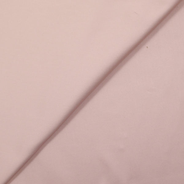 Satin de coton élasthanne rose clair