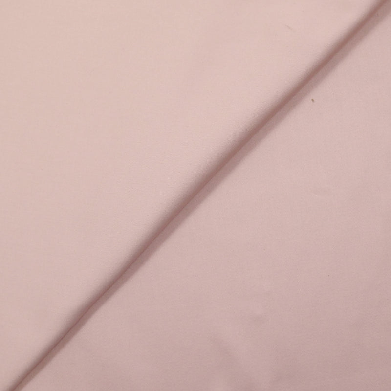 Satin de coton élasthanne rose clair