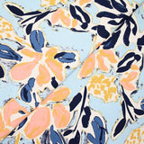 Satin de coton élasthanne Yuma bleu ciel