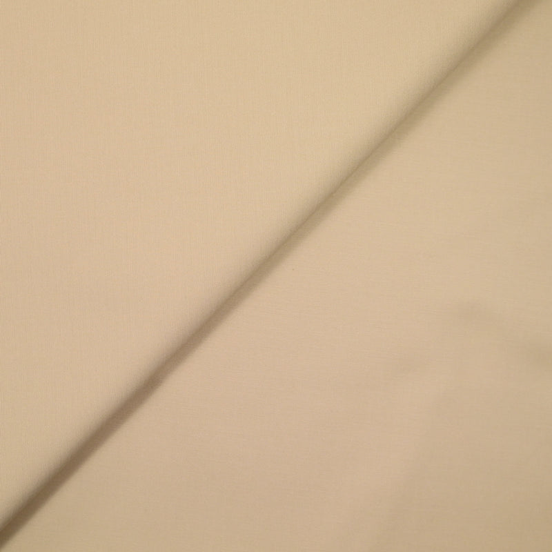 Satin de coton lourd élasthanne beige