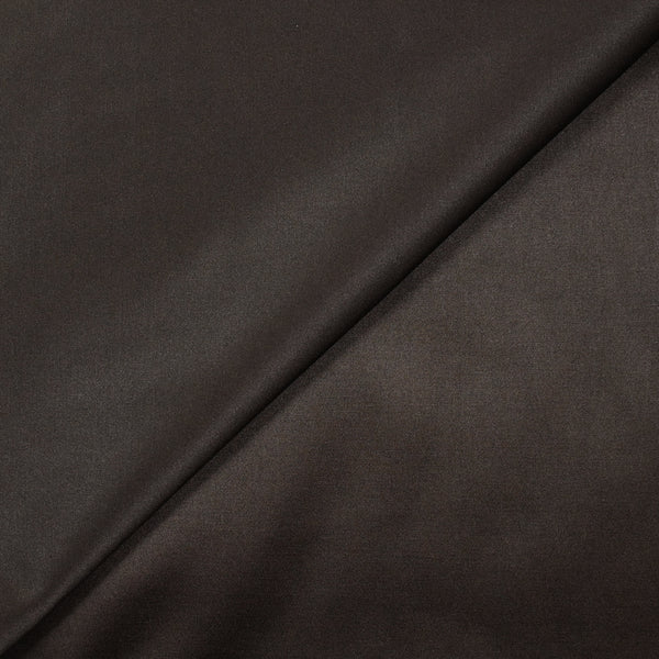 Satin de polycoton élasthanne marron
