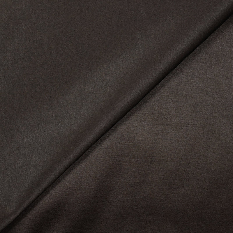 Satin de polycoton élasthanne marron