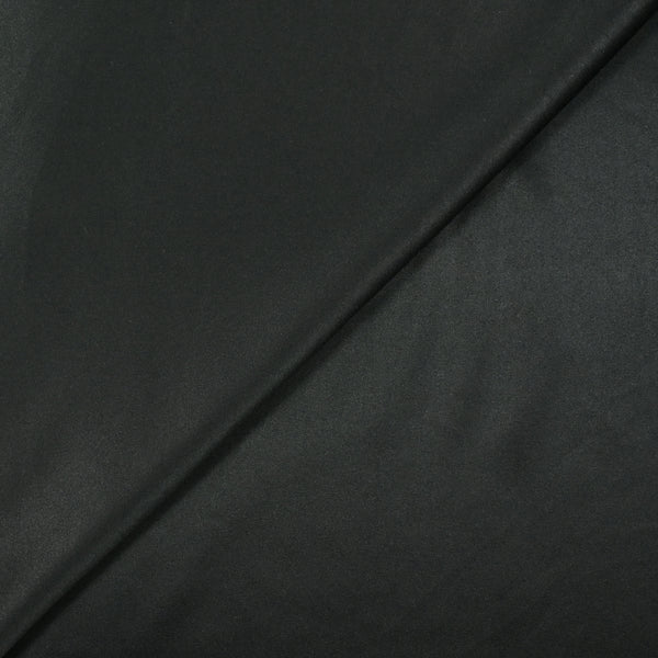Satin de polyester léger noir